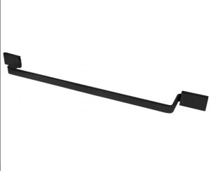 Toalheiro Pevilon banho spot alumínio 95705 preto  - 