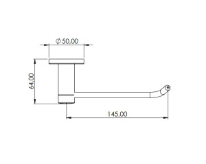 Papeleira Pevilon genova ambar 115203 dourada  - 