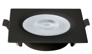 Spot Emb. Quad. ABS+PC 6W Bi-Volt LED 6.500K - Preto - Bleumenau  - 