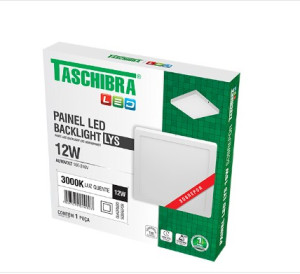Painel led taschibra lys sobrepor 12W 17CM 6500K 15140193