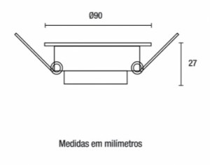 Spot LED Embutir Redondo 6W 6.500K - Branco - Blumenau  - 