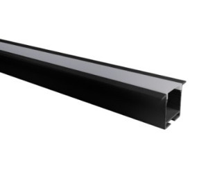 Perfil Line Alumínio Embutir 36mm 3M - Preto - 