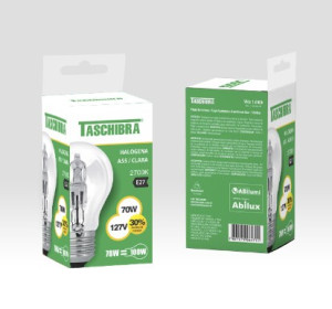 Lâmpada halogena Taschibra a55 70w 11060110  Lâmpada halogena Taschibra a55 70w 11060110