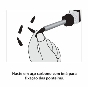 Chave de Fenda com Ponteiras Tramontina Basic para Uso Doméstico 7 Peças - 