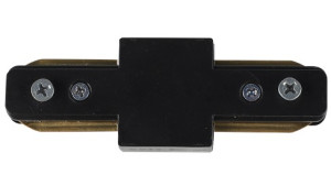 Conector Reto p/ Trilhos Sobrepor - Preto - 