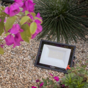 Refletor LED Tech Alumínio 100W 6.500K - Preto