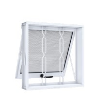 Janela máxim riobras com grade mosaico branca 60 x 60