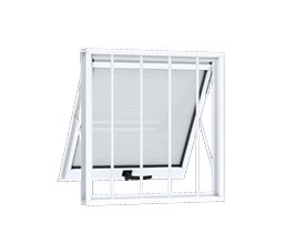 Janela máxim-ar riobras com grade 60 x 80 