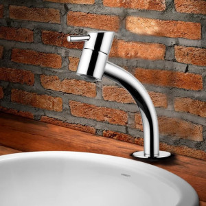 Torneira Swan 1196 C42 Para Lavatório de Mesa Bica Baixa Lorenzetti Cromada
 - 