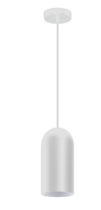 Pendente Otto Alumínio Interno Branco - Branco - 