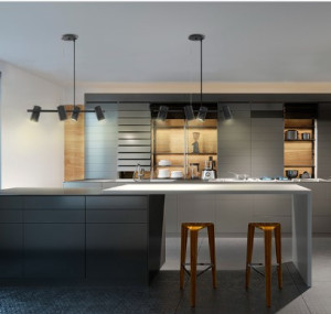 Pendente Taschibra foccus 4XE27 preta 0211027102  - 