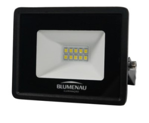 Refletor LED Tech Alumínio 10W 3.000K - Preto - 