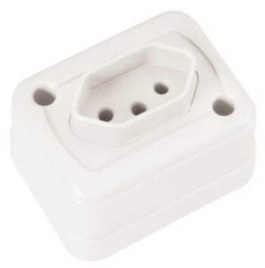 Tomada de Sobrepor 2P+T 10 A 250 V Tramontina Branco
57400048 - 