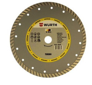 Disco Diamantado 230 x 22,23mm Turbo - W-Max  WURTH Disco Diamantado 230 x 22,23mm Turbo - W-Max  WURTH