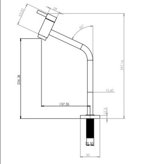 Torneira Pevilon piazza 95034 PR C26 - 