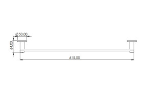 Toalheiro Pevilon genova ambar 115206 dourado  - 