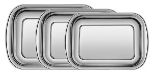 Jogo de Assadeiras Tramontina Cosmos em Aço Inox com 3 Peças - 