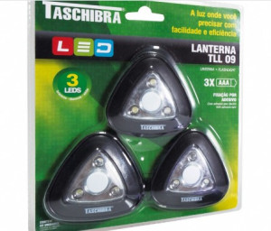 Lanterna led Taschibra tll 09 3 peças  15060052 Lanterna led Taschibra tll 09 3 peças  15060052