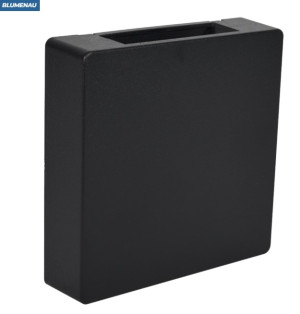 Arandela LED Clean Quadrada 2 Fachos 3W 3.000K - Preto Arandela LED Clean Quadrada 2 Fachos 3W 3.000K - Preto