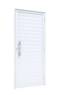 Porta de giro lambri com puxador de 40cm em alumínio 95 x 215  - 