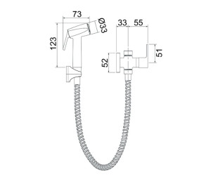 Ducha Higiênica Lorenzetti LorenVogue 1984 C98 Com Registro Cromada Ducha Higiênica Lorenzetti LorenVogue 1984 C98 Com Registro Cromada