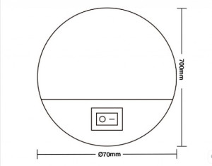 Luz guia led Taschibra 0,5W 4000K 15130002 Luz guia led Taschibra 0,5W 4000K 15130002