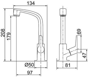 Kit Flatt 4 Peças Rose Gold 2004 F71: torneira e acessórios, Lorenzetti - 