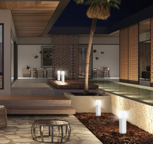 Balizador Garten 300mm - Branco Fosco - 