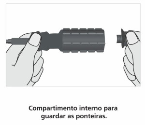Chave de Fenda com Ponteiras Tramontina Basic para Uso Doméstico 7 Peças - 