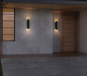 Arandela Lahr 450mm - Preto Texturizado - 