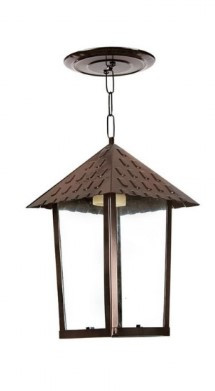  Pendente Colonial Vidro e Aço - Germany Blumenau - Cobre