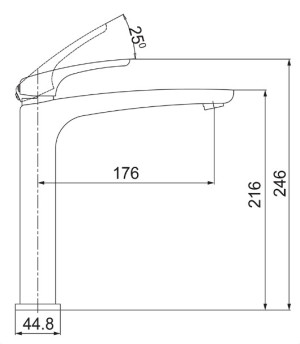 Misturador Monocomando Lorenzetti Lorenlive 2877 R89 De Bancada Rose Gold - 