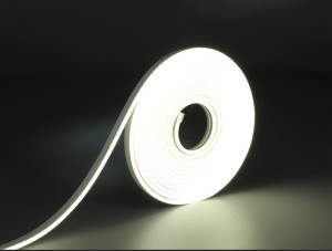 Fita led Taschibra neon flex 8w 120 leds 5 metro 12v com fonto IP65 3000K   1404014809 - 