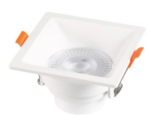 Spot LED Recuado Embutir Quadrado 9,4cm 6W 3.000K - Branco -Blumenau 