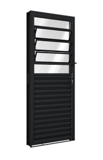 Porta de giro mista com basculante 85 x 215 