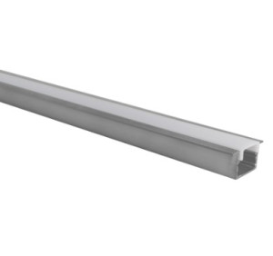 Perfil Line Alumínio Embutir 25mm 3M - Alumínio Natural - 