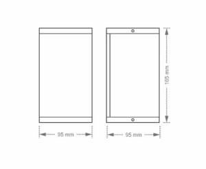 Arandela Taschibra solar vov 2XGZ10 marrom 0207008428