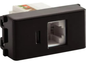 Módulo para Tomada para Transmissão de Dados RJ45 cat. 6 Tramontina Grafite 57215056