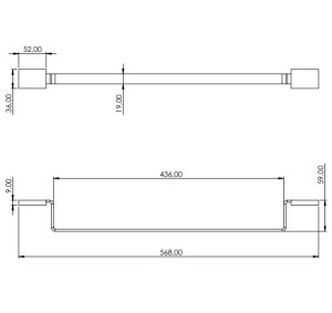 Toalheiro Pevilon spot copper 105745 rose gold  - 