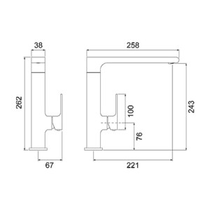 Misturador Monocomando LorenLike 2257 C78 De Mesa Bica Alta Lorenzetti Cromado