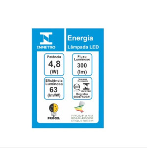 Lâmpada led Taschibra  AR70 24º 4,8W  2700W GU10 11080406