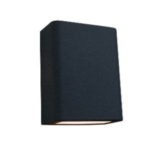 Arandela Fussen Fechada 10x13cm - Preto Texturizado - 