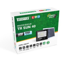 Refletor led solar Taschibra TR sun 40K 6500K preto  1503009702 Refletor led solar Taschibra TR sun 40K 6500K preto  1503009702