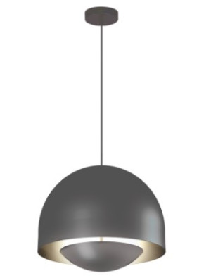 Pendente Ergo Alumínio - Chumbo Liso