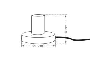 Abajur Taschibra single 1xe27  15050926    - 