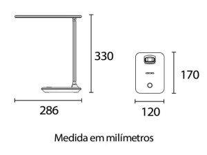 Luminária de Mesa Bivolt LED Slim Blumenau - 