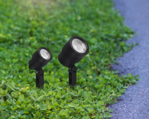Espeto de jardim Taschibra noir led mr11 3w 3000K  15100074