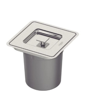 Lixeira tramontina inox embutir quadrada clean square ref 94518/205 - 