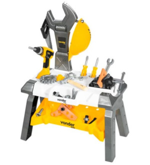 BANCADA DE BRINQUEDO VONDER P/FERRAMENTA 44PCS 8099000044 - 