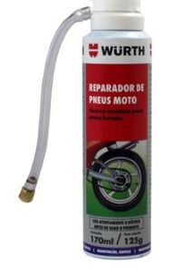 Reparador de Pneus Moto 170ml - Wurth   - 